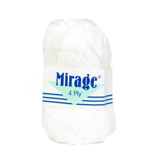 MIRAGE 4PLY BALLS – 001 WHITE