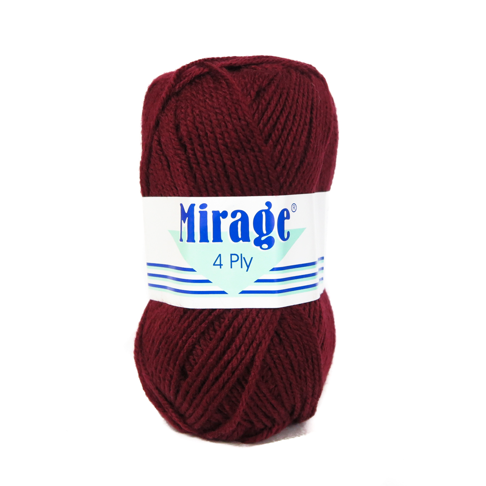 MIRAGE 4PLY BALLS – 018 MAROON